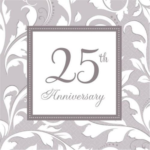 Servilleta Ch Aniversario 25 C/16
