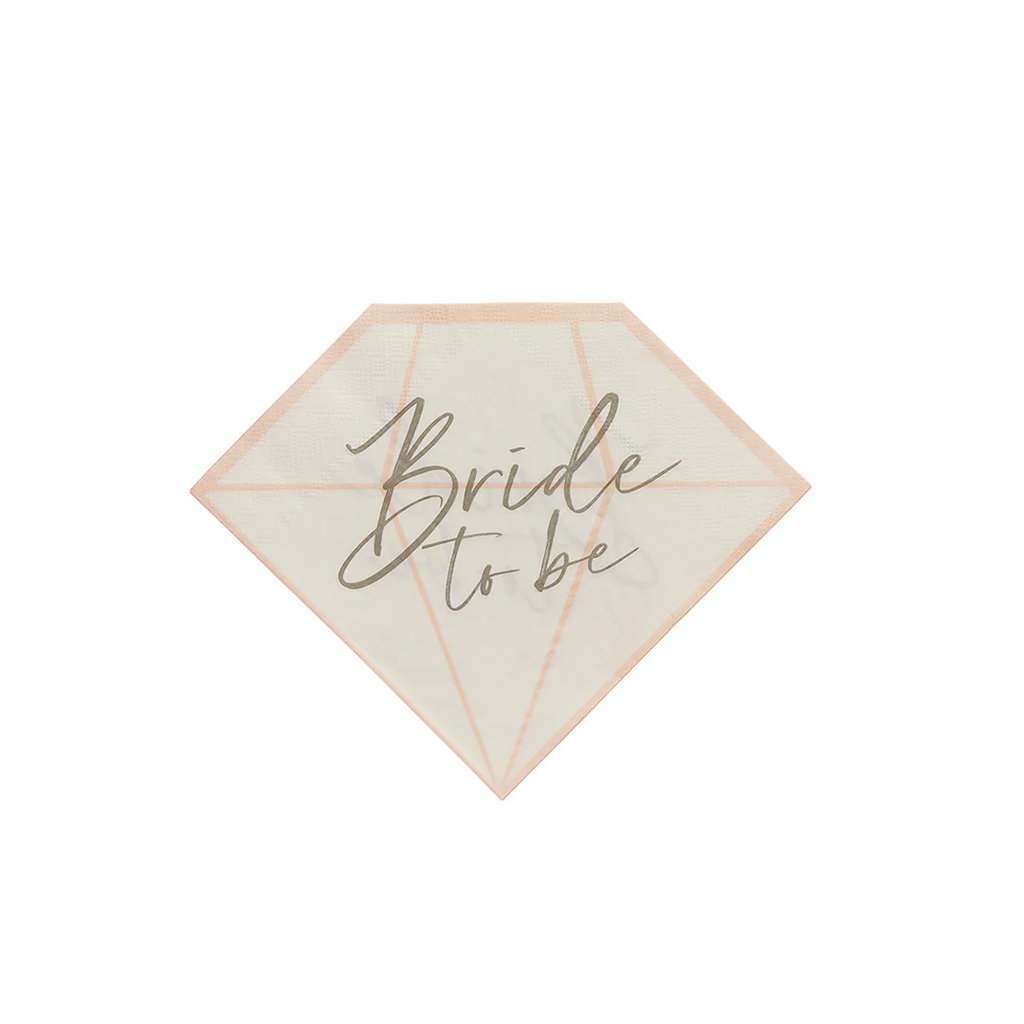 Servilleta Figura Bride To Be C/16