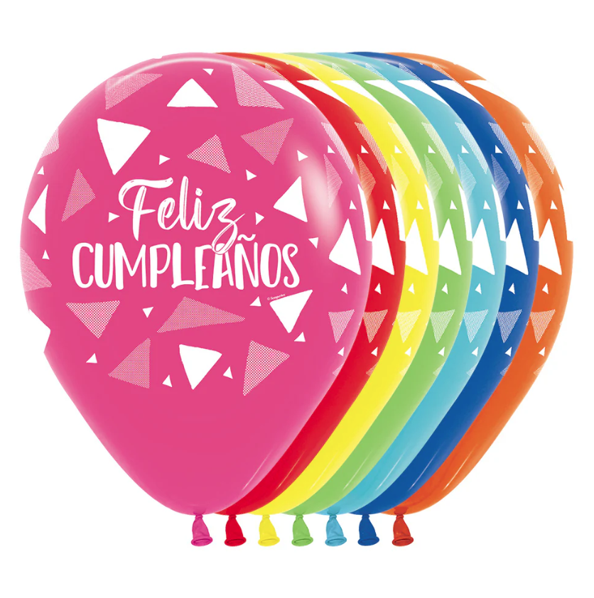 Globo 12" Latex Infinity Triangulos C/1 (copia)
