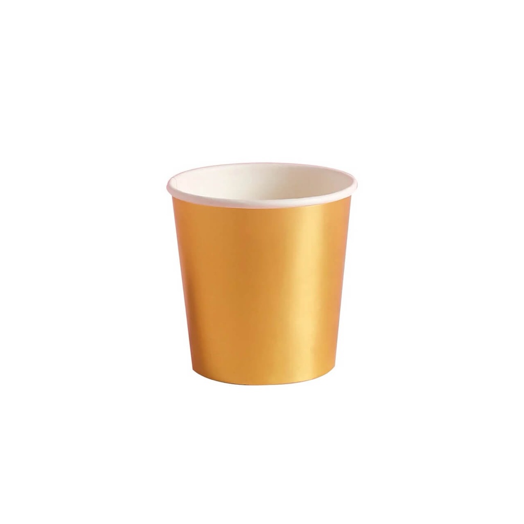 Vaso 4oz Foil Dorado C/10