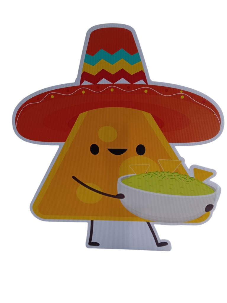 Figura De Coroplast Nacho Guacamole Ch C/1