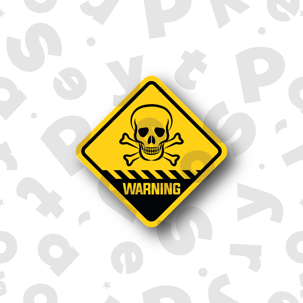 Figura De Plastico Warning Veneno Ch C/1