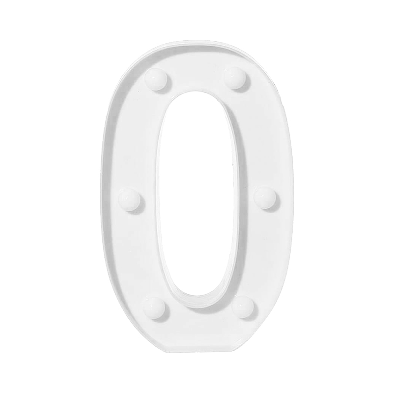 Numero 0 Luz Led C/1