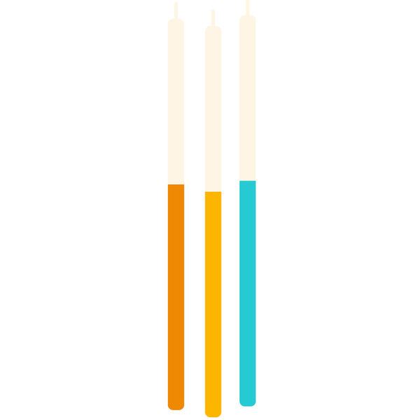 Candles Rainbow C/12