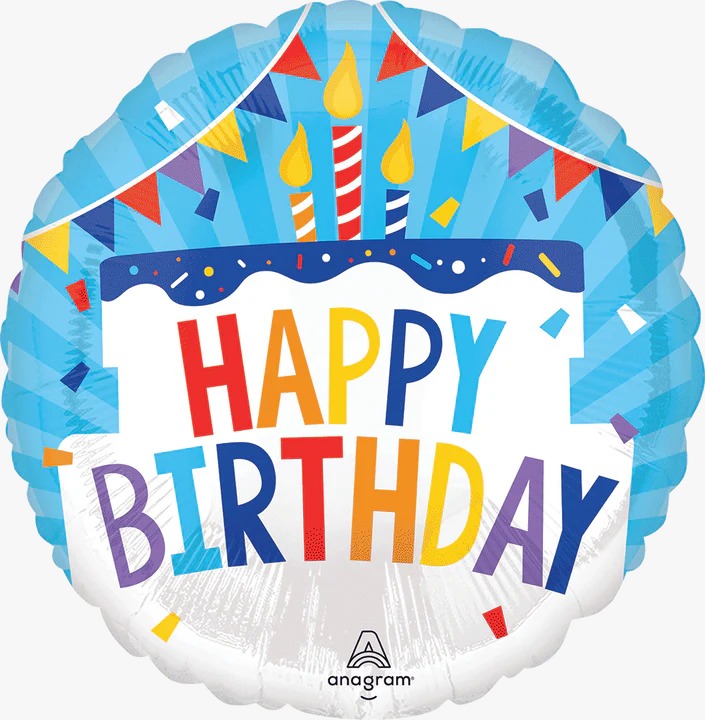 Globo 18" Birthday Cake C/1