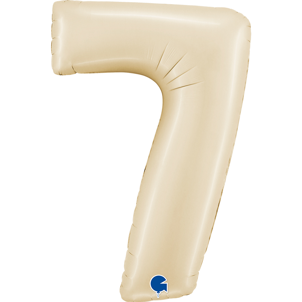 Globo 40" Numero 7 Ivory Cream C/1