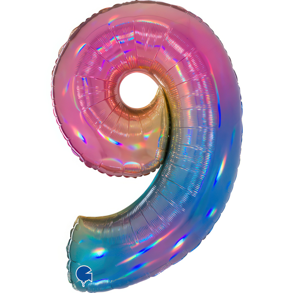 Globo 40" Numero 9 Caramelo C/1