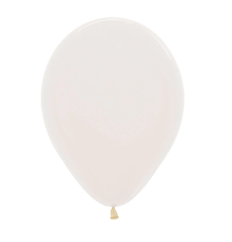 Globo 16" Latex Blanco Nacarado C/1