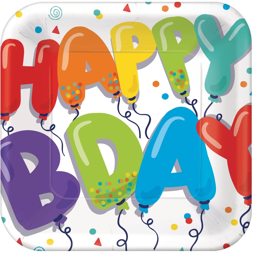 Plato 9" Balloon Birthday  C/18