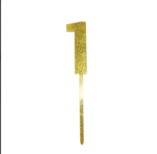 Cake Topper Numero 1 C/1