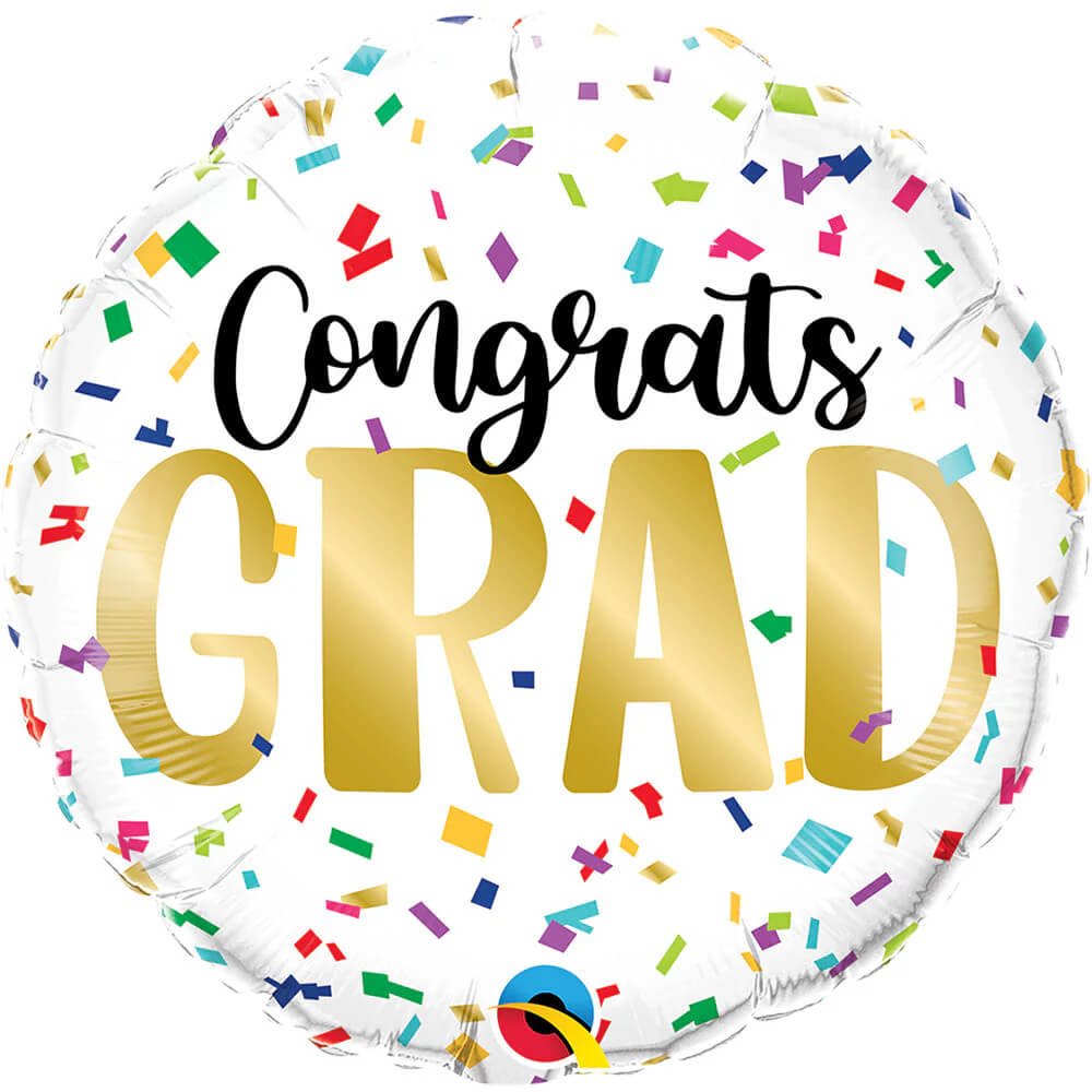 Globo 18" Congrartulations GRAD Dorado C/1