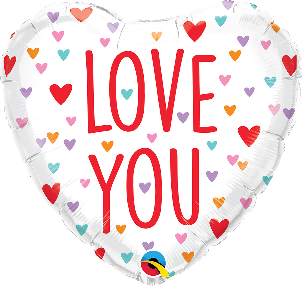 Globo 18" Love You Corazones Pequeños C/1